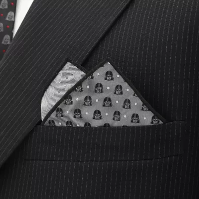 Darth Vader Gray Dot Pocket Square