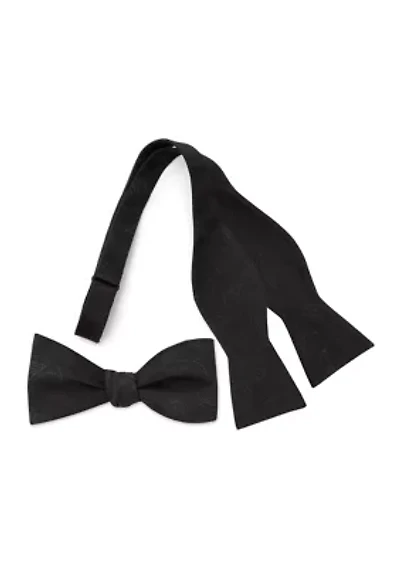 Vader Paisley Black Bow Tie