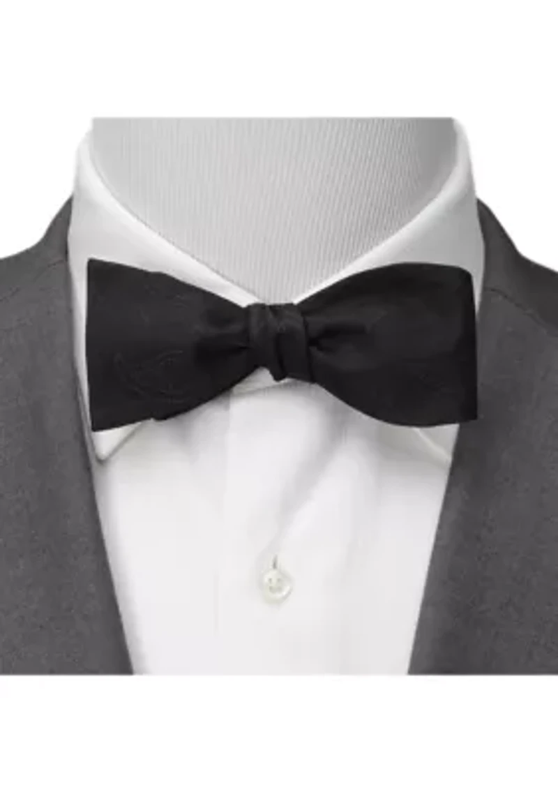 Vader Paisley Black Bow Tie