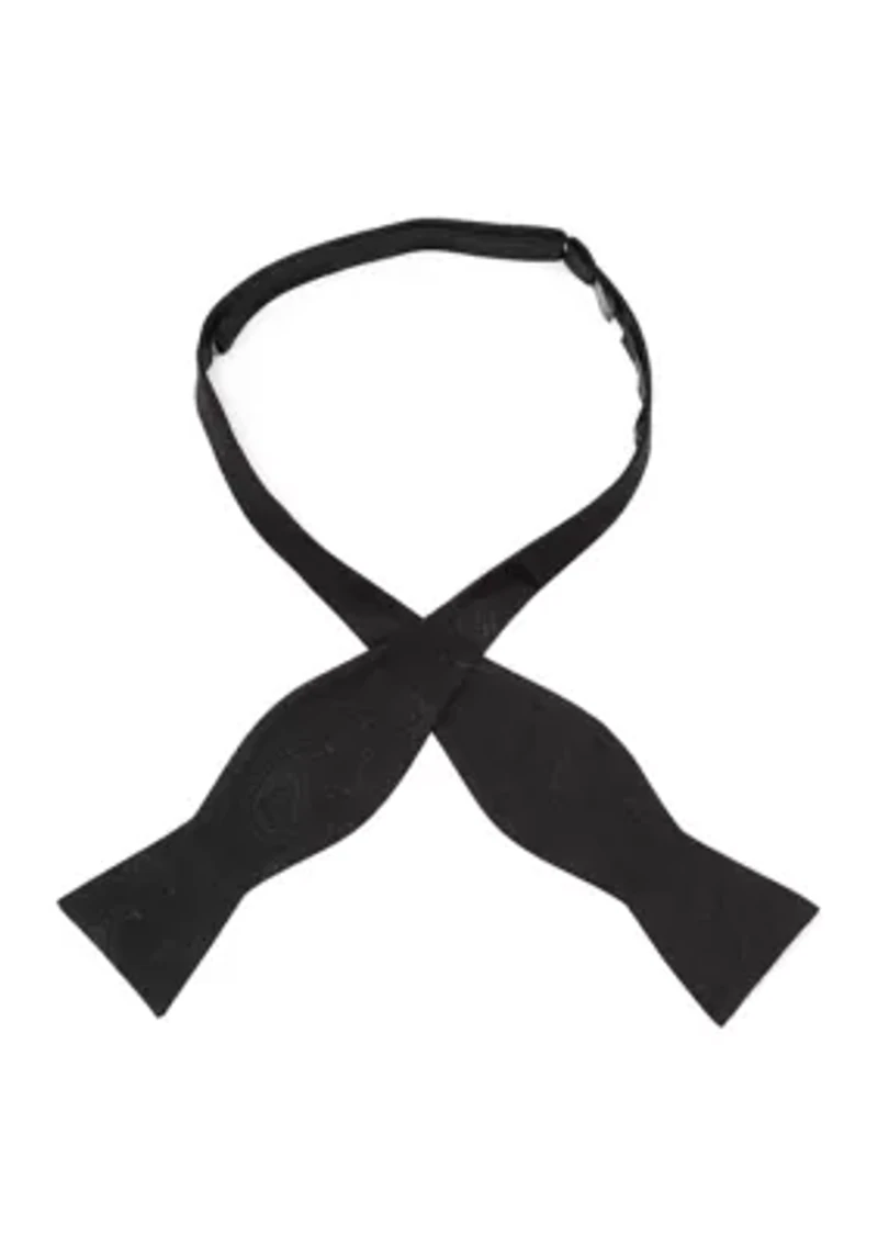 Vader Paisley Black Bow Tie