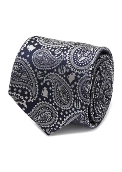 Yoda Navy Paisley Tie