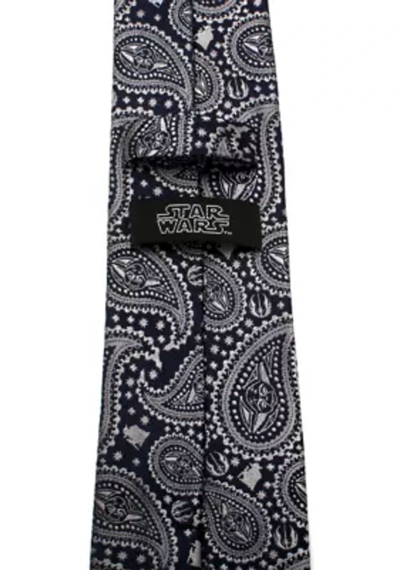 Yoda Navy Paisley Tie