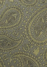 Men's Yoda Paisley Sage Green Silk Tie