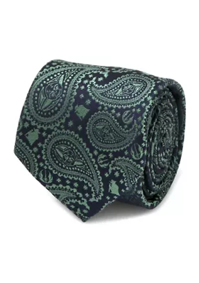 Yoda Green Paisley Tie