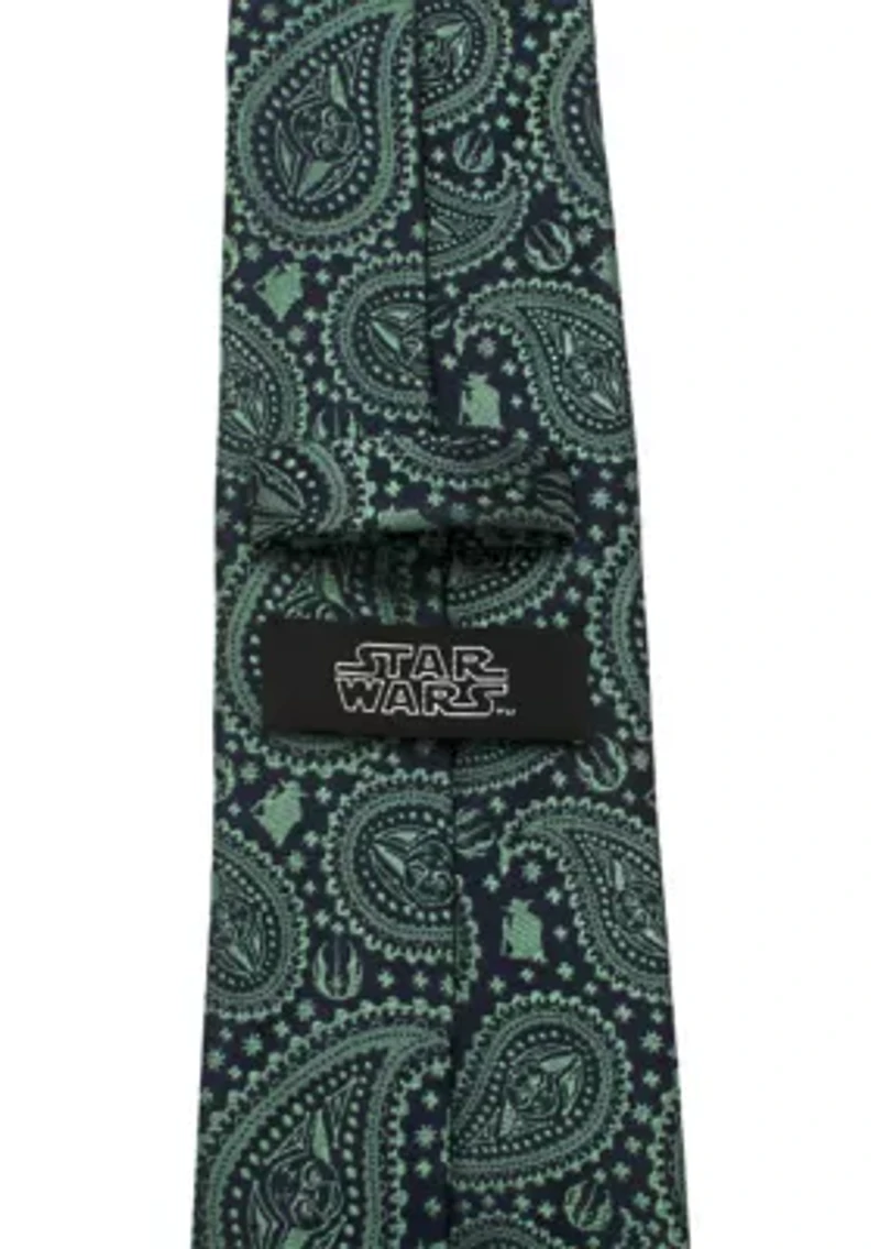 Yoda Green Paisley Tie