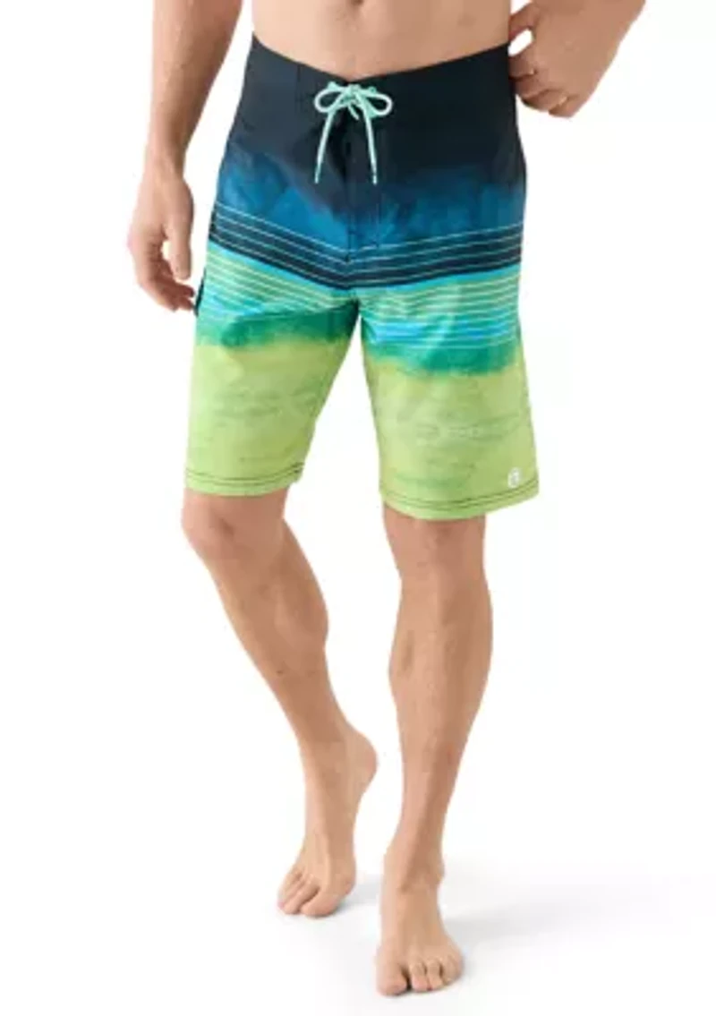 Centered Printed Boardshorts