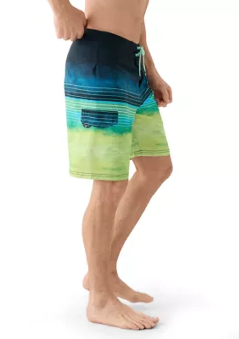 Centered Printed Boardshorts