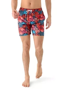 Men's Coral Swim Trunks