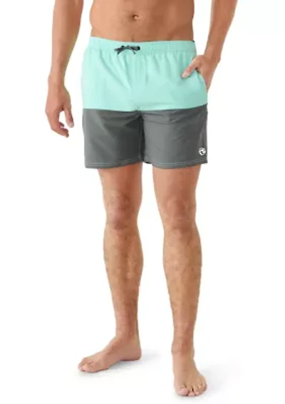 Men's Colorblock Swim Trunks