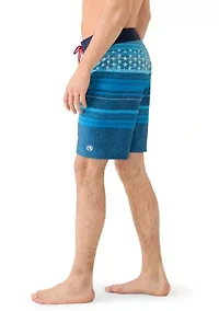 Men's Denim Flag Board Shorts
