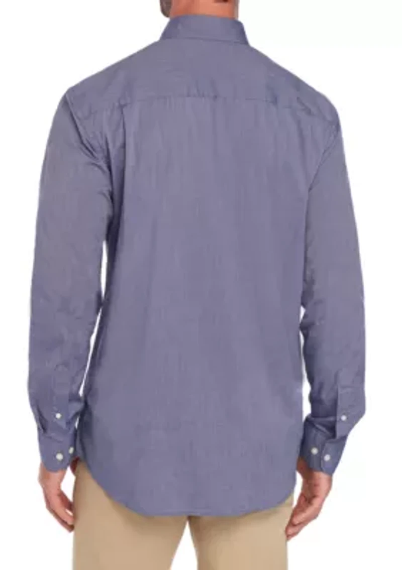 Motion Flex Long Sleeve End-On-End Woven Shirt