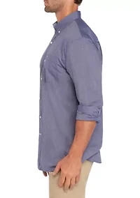 Motion Flex Long Sleeve End-On-End Woven Shirt