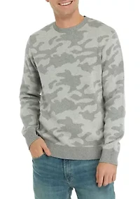 Men's Camo Crew Sweater