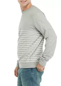 Color Block Striped Sweater