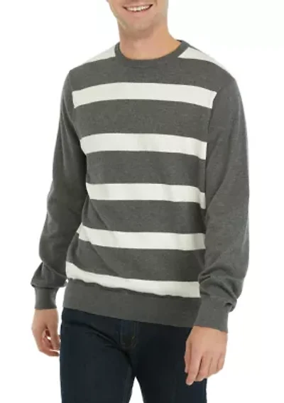 Rugby Stripe Cashmere Cotton Sweater