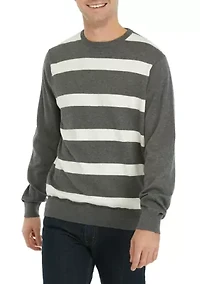 Rugby Stripe Cashmere Cotton Sweater
