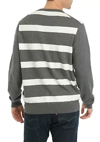 Rugby Stripe Cashmere Cotton Sweater