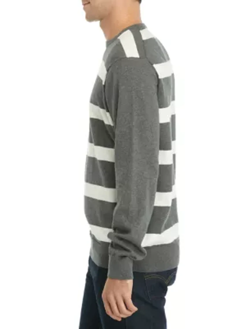 Rugby Stripe Cashmere Cotton Sweater
