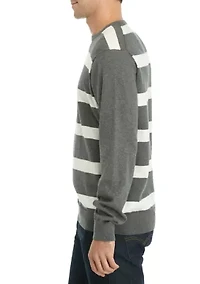 Rugby Stripe Cashmere Cotton Sweater