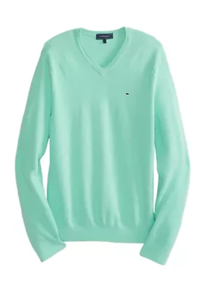 Piqué V-Neck Sweater