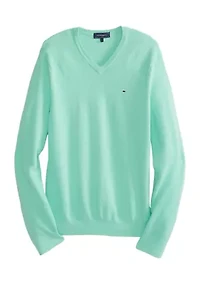 Piqué V-Neck Sweater