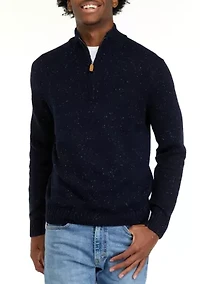 Solid Donegal 1/4 Zip Sweater