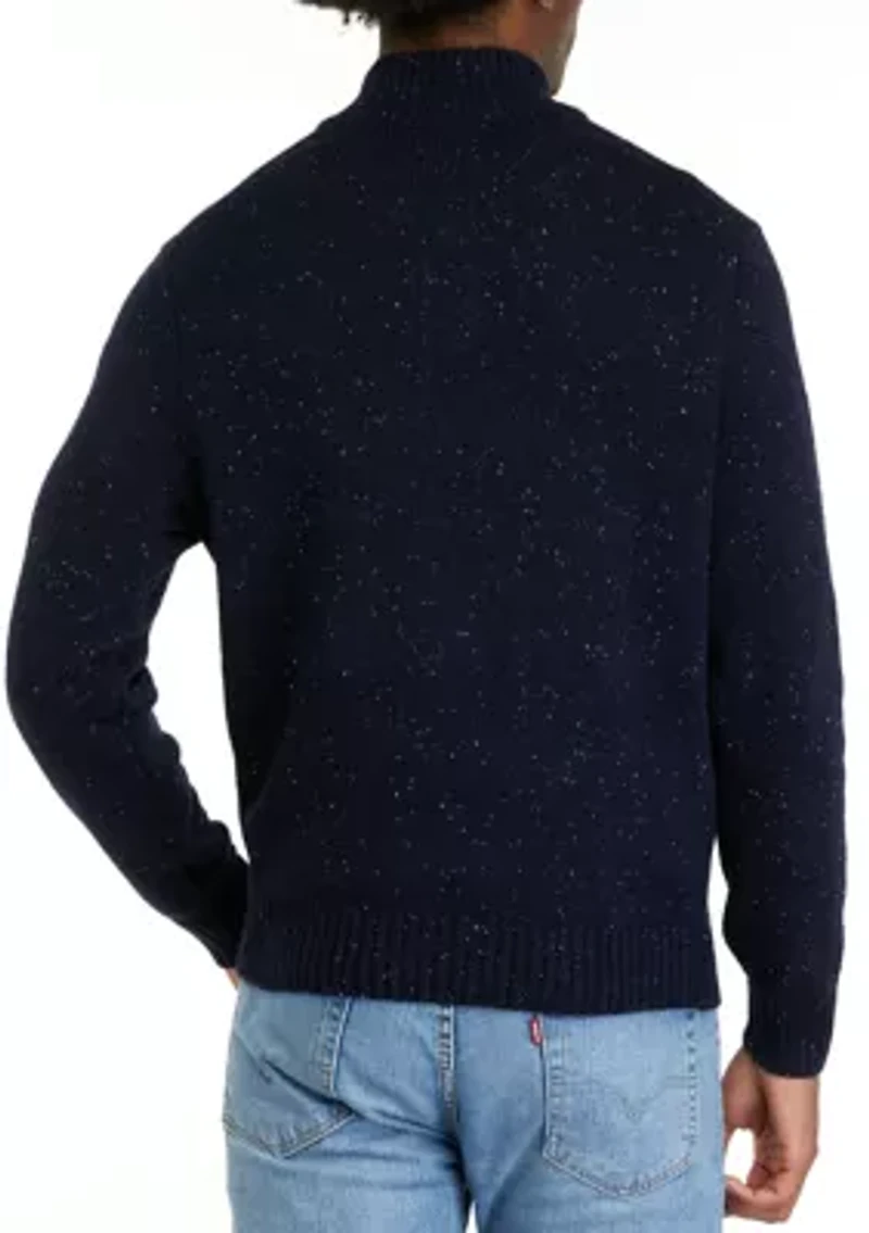 Solid Donegal 1/4 Zip Sweater