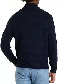 Solid Donegal 1/4 Zip Sweater