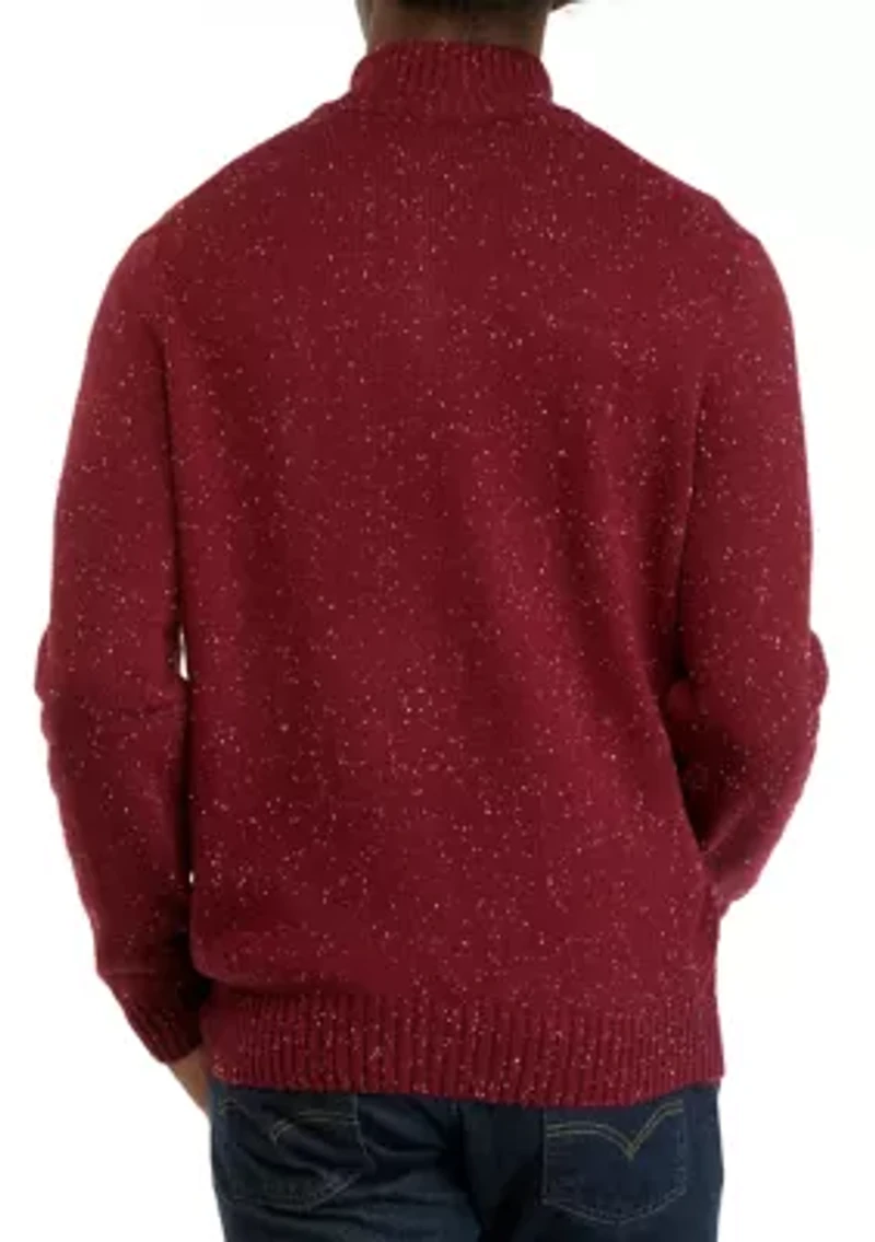 Solid Donegal 1/4 Zip Sweater