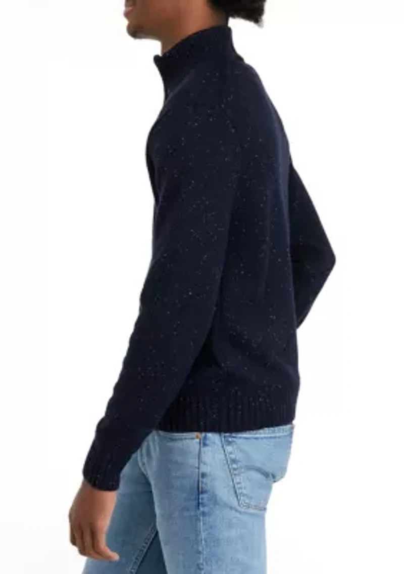 Solid Donegal 1/4 Zip Sweater