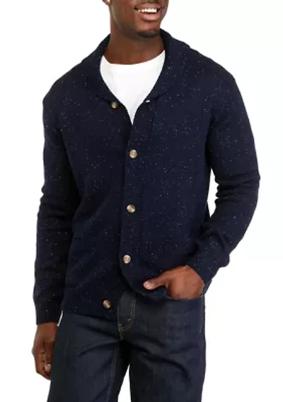 Donegal Solid Shawl Cardigan