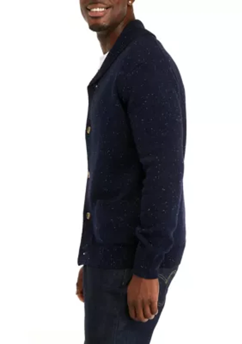 Donegal Solid Shawl Cardigan