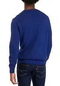 Men's Car and Tree Crew Neck Sweater