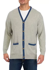 Men's Cotton Cash Cardigan Sweater