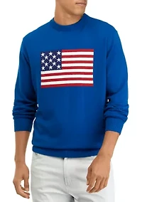 Flag Crew Neck Sweater
