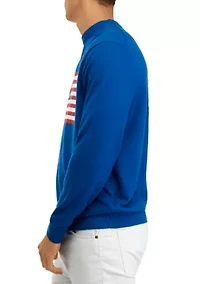 Flag Crew Neck Sweater