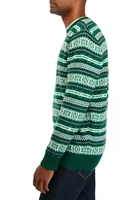 Wool Blend Fair Isle Sweater