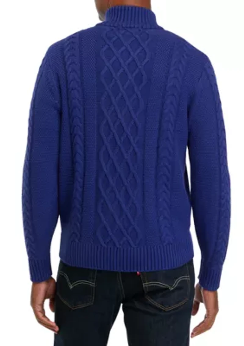 Cotton 1/4 Zip Pullover