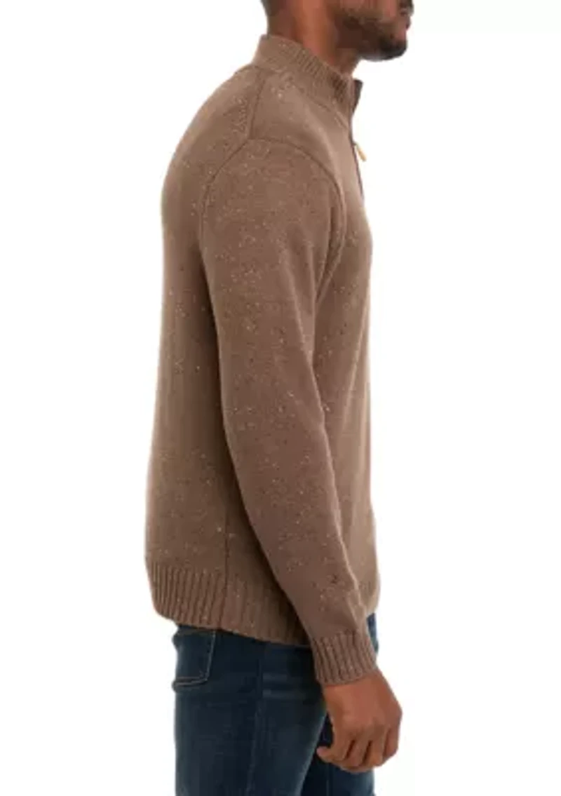 Donegal Quarter Zip Sweater