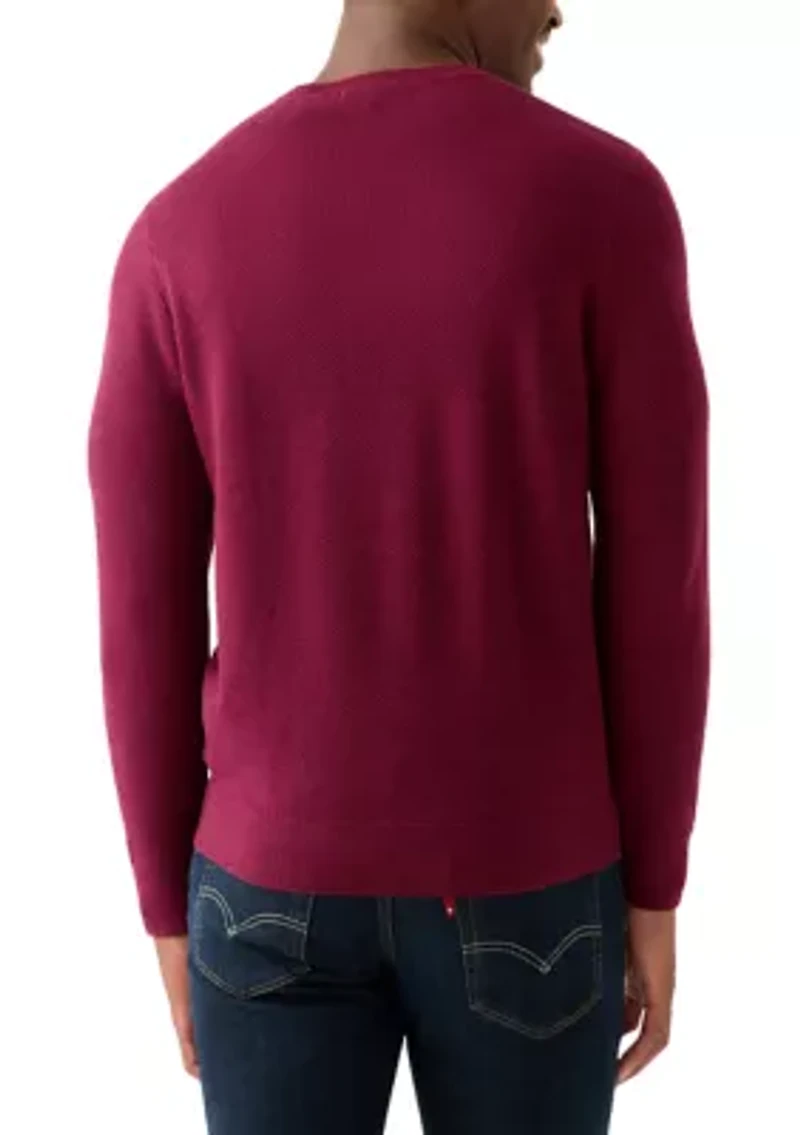 Men's Nailhead Crew Neck Sweater