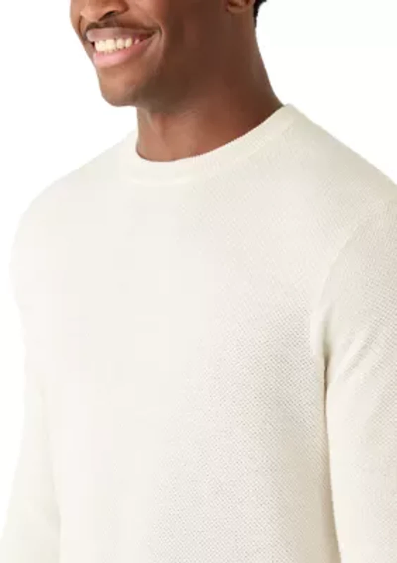 Men's Nailhead Crew Neck Sweater