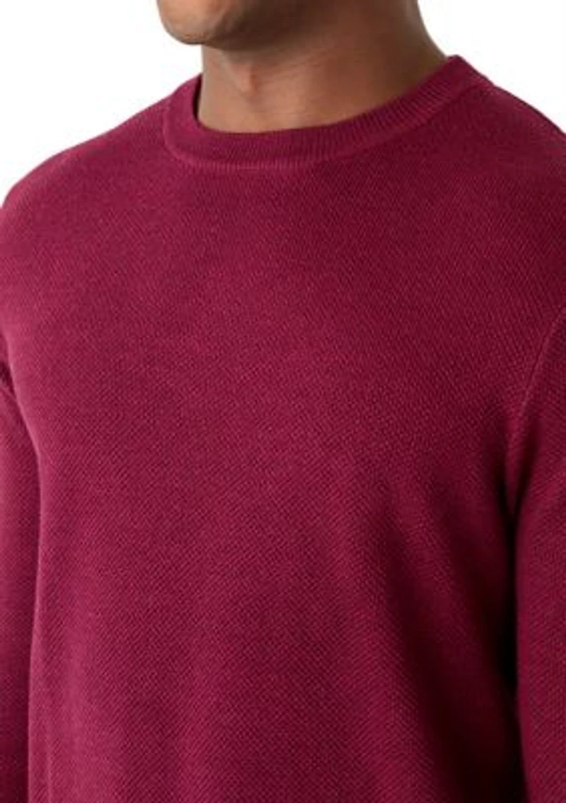 Men's Nailhead Crew Neck Sweater