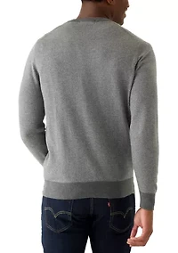 Men's Herringbone V-Neck Sweater