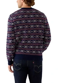 Men's Fair Isle Crew Neck Sweater