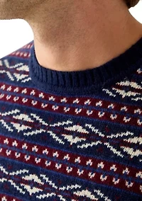 Men's Fair Isle Crew Neck Sweater