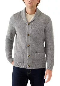 Men's Shawl Collar Cardigan Sweater