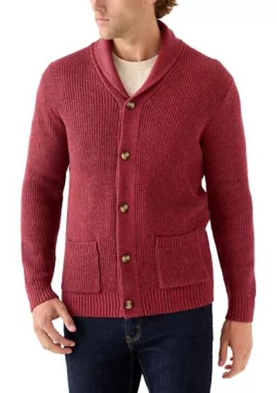 Men's Shawl Collar Cardigan Sweater