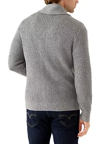 Men's Shawl Collar Cardigan Sweater