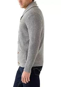 Men's Shawl Collar Cardigan Sweater