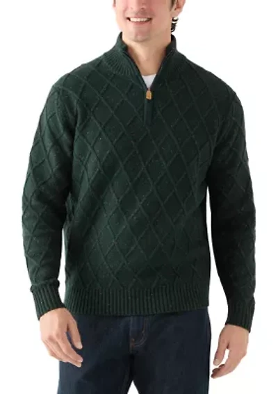Men's Donegal Quarter Zip Sweater